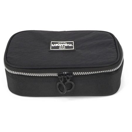 Estojo Tecido UP4YOU Crinkle GD 1ZIPER PT (6931759212359)