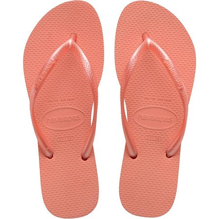 Chinelo Havaianas Feminino SLIM 39/0 Rosa Peach