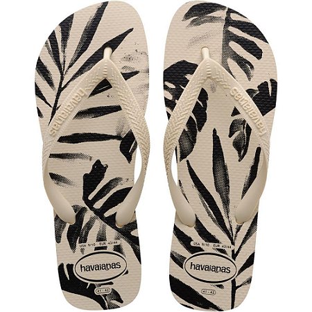 Chinelo Havaianas Masculino Aloha 43/4 Bege Palha