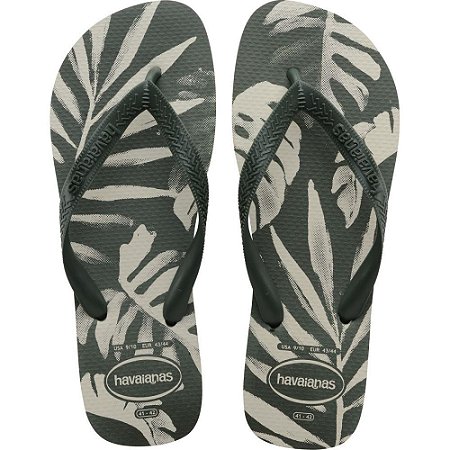 Chinelo Havaianas Masculino Aloha 43/4 Verde Oliva