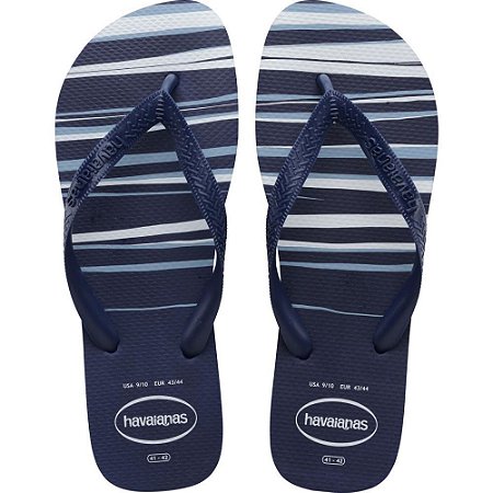 Chinelo Havaianas Masculino TOP Basic 37/8 MARINHO/BRANCO