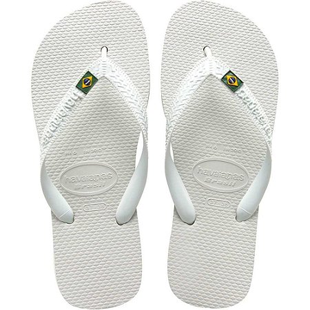 Chinelo Havaianas Unissex Brasil 43/4 Branco