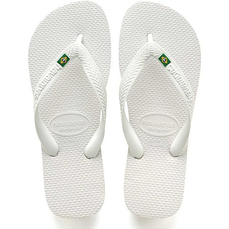 Chinelo Havaianas Unissex Brasil 45/6 Branco