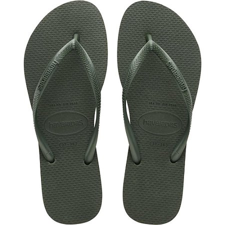Chinelo Havaianas Feminino SLIM 35/6 Verde Olive