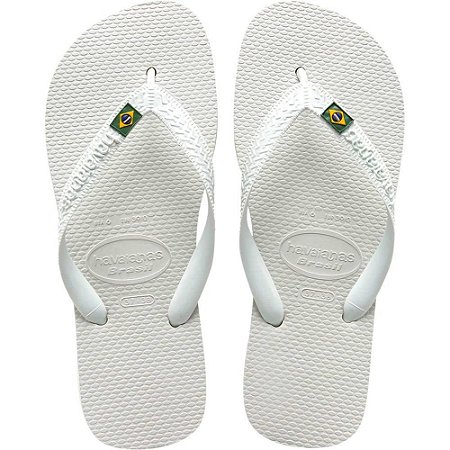 Chinelo Havaianas Unissex Brasil 37/8 Branco