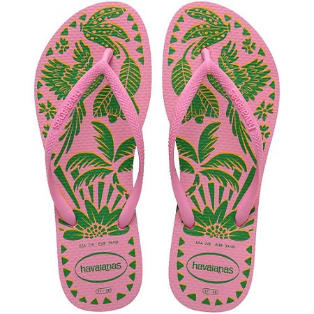 Chinelo Havaianas Feminino SLIM Tucano 37/8 PINK