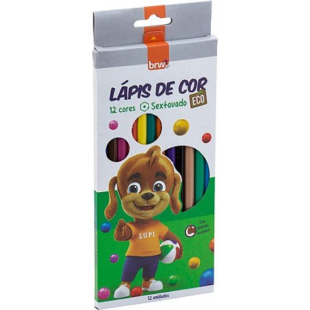 Lapis de COR Sextavado ECO 12 Cores