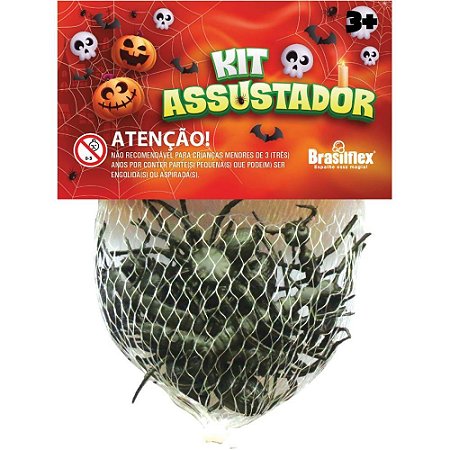 Fantasia Acessorio Halloween KIT ARANHA e Cia
