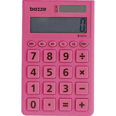 Calculadora de Bolso 8 DIG. Bazze Rosa