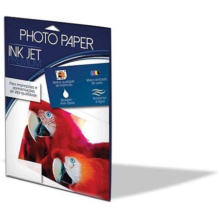 Papel Fotografico INKJET A3 GLOSSY 180G 297X420MM