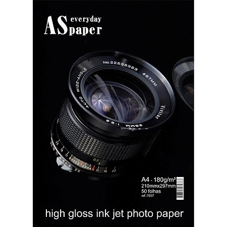 Papel Fotografico INKJET A4 GLOSS Everyday Paper 180G.