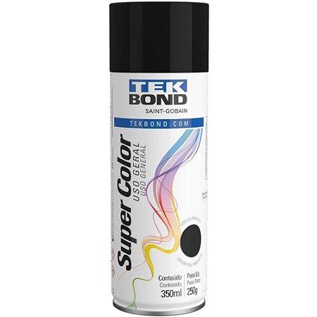 Tinta SPRAY Fosco Preto 350ML/250G