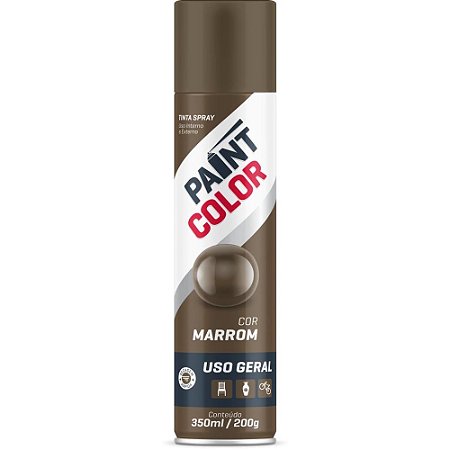 Tinta SPRAY Paintcolor 350ML Marrom 200G