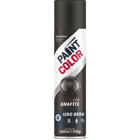 Tinta SPRAY Paintcolor 350ML Grafite 200G