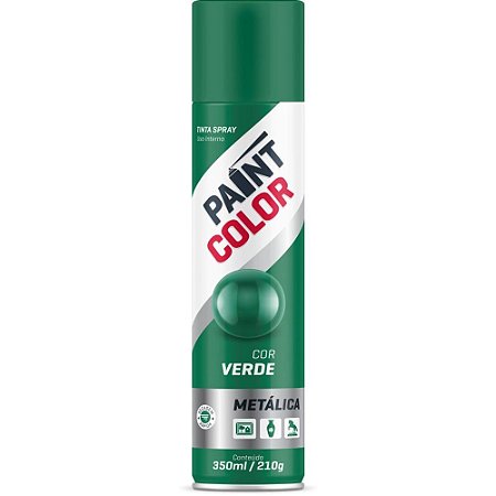 Tinta SPRAY Paintcolor 350ML Metalica VERD