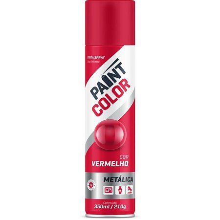 Tinta SPRAY Paintcolor 350ML Metalica VERM