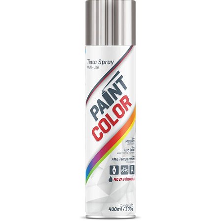 Tinta SPRAY Paintcolor 400ML Metalica CROM