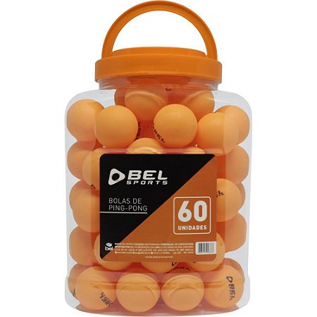 Bola de PING PONG Laranja Pote C/60