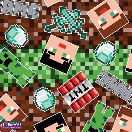 TNT Estampado 1,40M 40G Mundo Pixel