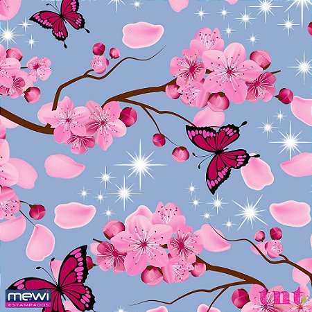 TNT Estampado 1,40 M 40 G Jardim Encantado - Mewi 25M