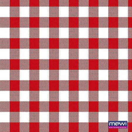 TNT Estampado 1,40 M 40 G Xadrez Vermelho - Mewi 25M