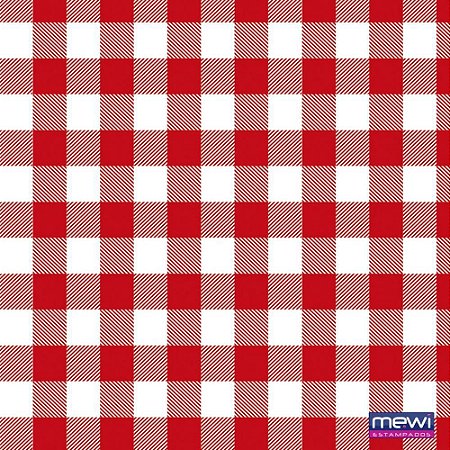 TNT Estampado 1,40 M 40 G Xadrez Vermelho - Mewi 25M