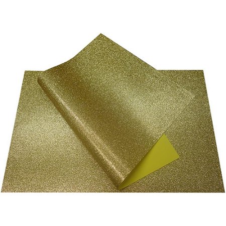 Placa em EVA com Gliter 40X60CM Ouro