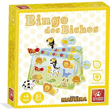 Jogo de Bingo Bingo dos Bichos