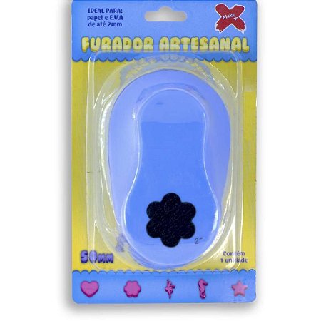 Furador Papel e EVA Gigante FLOR 6 Petalas 50MM