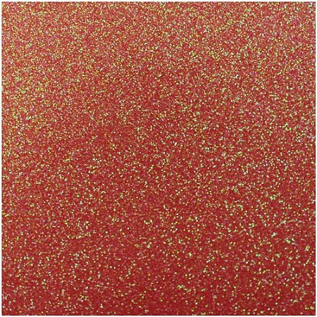 Placa em EVA com Gliter 60X40CM Vermelho Neon 2MM
