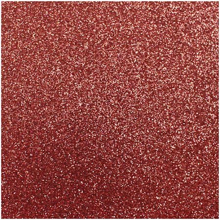Placa em EVA com Gliter 60X40CM Vermelho 2MM
