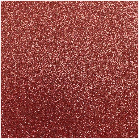 Placa em EVA com Gliter 60X40CM Vermelho 2MM