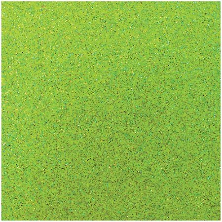 Placa em EVA com Gliter 60X40CM Verde Neon 2MM