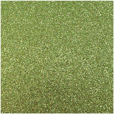 Placa em EVA com Gliter 60X40CM Verde Claro 2MM