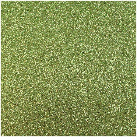 Placa em EVA com Gliter 60X40CM Verde Claro 2MM
