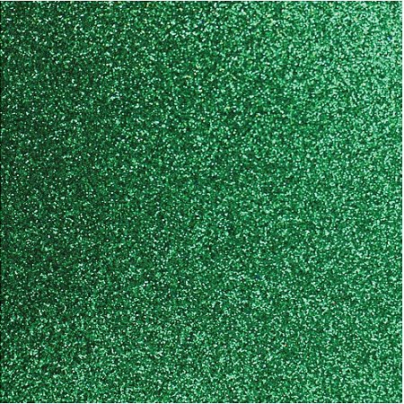 Placa em EVA com Gliter 60X40CM Verde 2MM