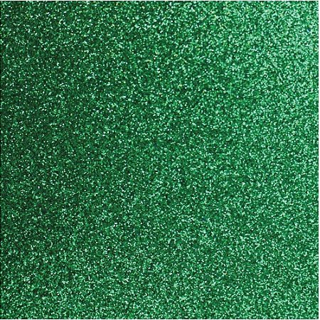 Placa em EVA com Gliter 60X40CM Verde 2MM