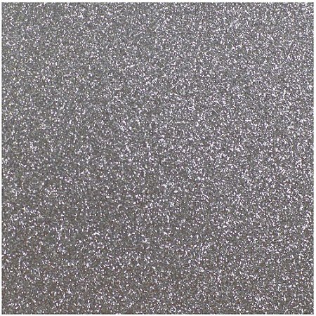 Placa em EVA com Gliter 60X40CM Prata 2MM