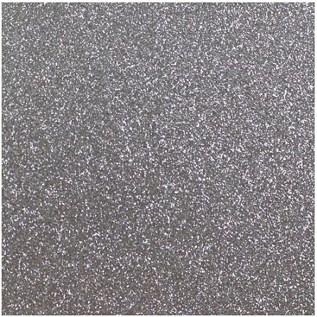 Placa em EVA com Gliter 60X40CM Prata 2MM