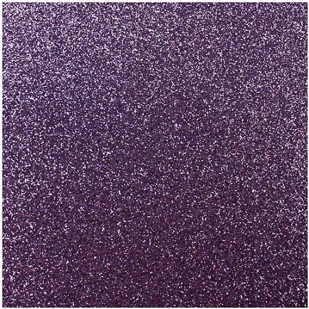 Placa em EVA com Gliter 60X40CM Lilas 2MM