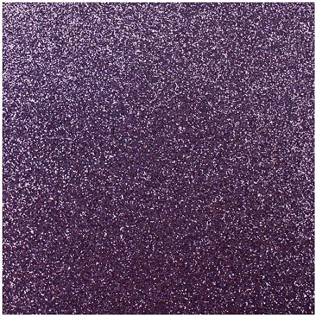 Placa em EVA com Gliter 60X40CM Lilas 2MM