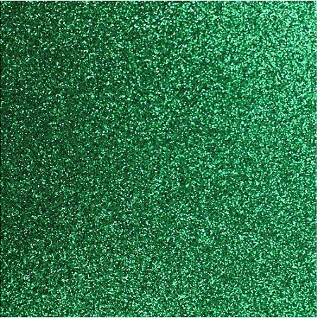 Placa em EVA com Gliter 48X40CM. Verde Bandeira 2MM.