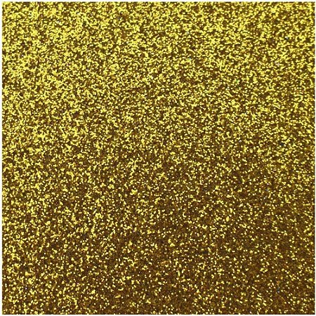 Placa em EVA com Gliter 48X40CM. Ouro 2MM.