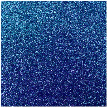 Placa em EVA com Gliter 48X40CM. Azul Escuro 2MM.