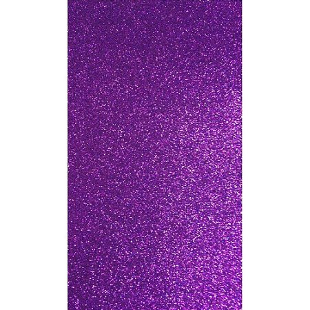 Placa em EVA com Gliter 48X40CM Violeta 2MM