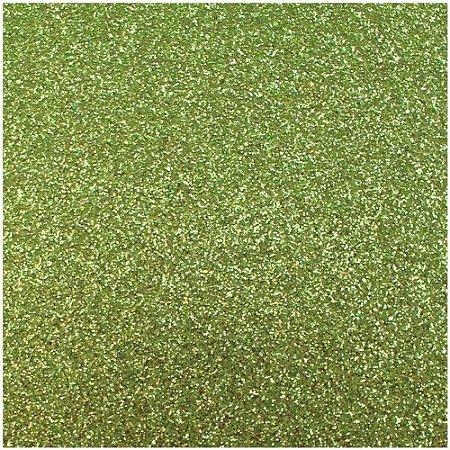 Placa em EVA com Gliter 48X40CM Verde Claro 2MM