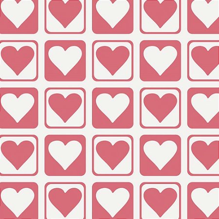 Placa em EVA Estampado 60X40CM Coracao (S) 2MM