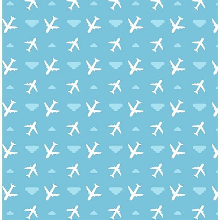 Placa em EVA Estampado 60X40CM Aviao 2MM.