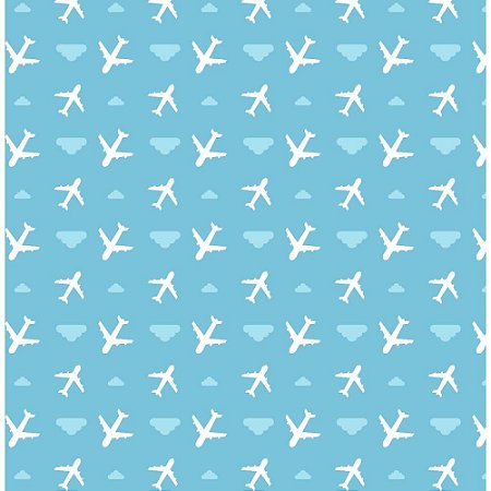 Placa em EVA Estampado 60X40CM Aviao 2MM.