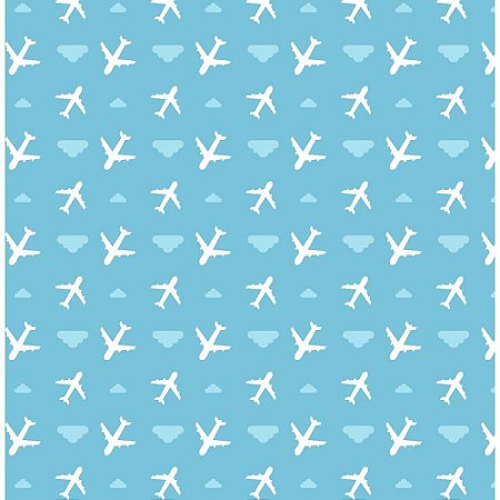 Placa em EVA Estampado 60X40CM Aviao 2MM.